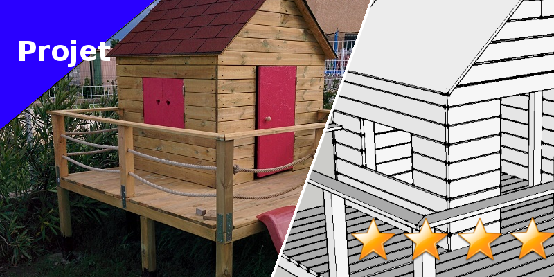 construire une cabane pour les enfants et inviter leurs petits voisins